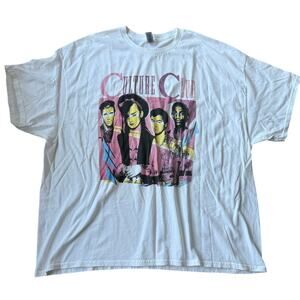 Culture Club Boy George Band Graphic Crewneck T-Shirt Sz 3XL Pride LGBTQ British